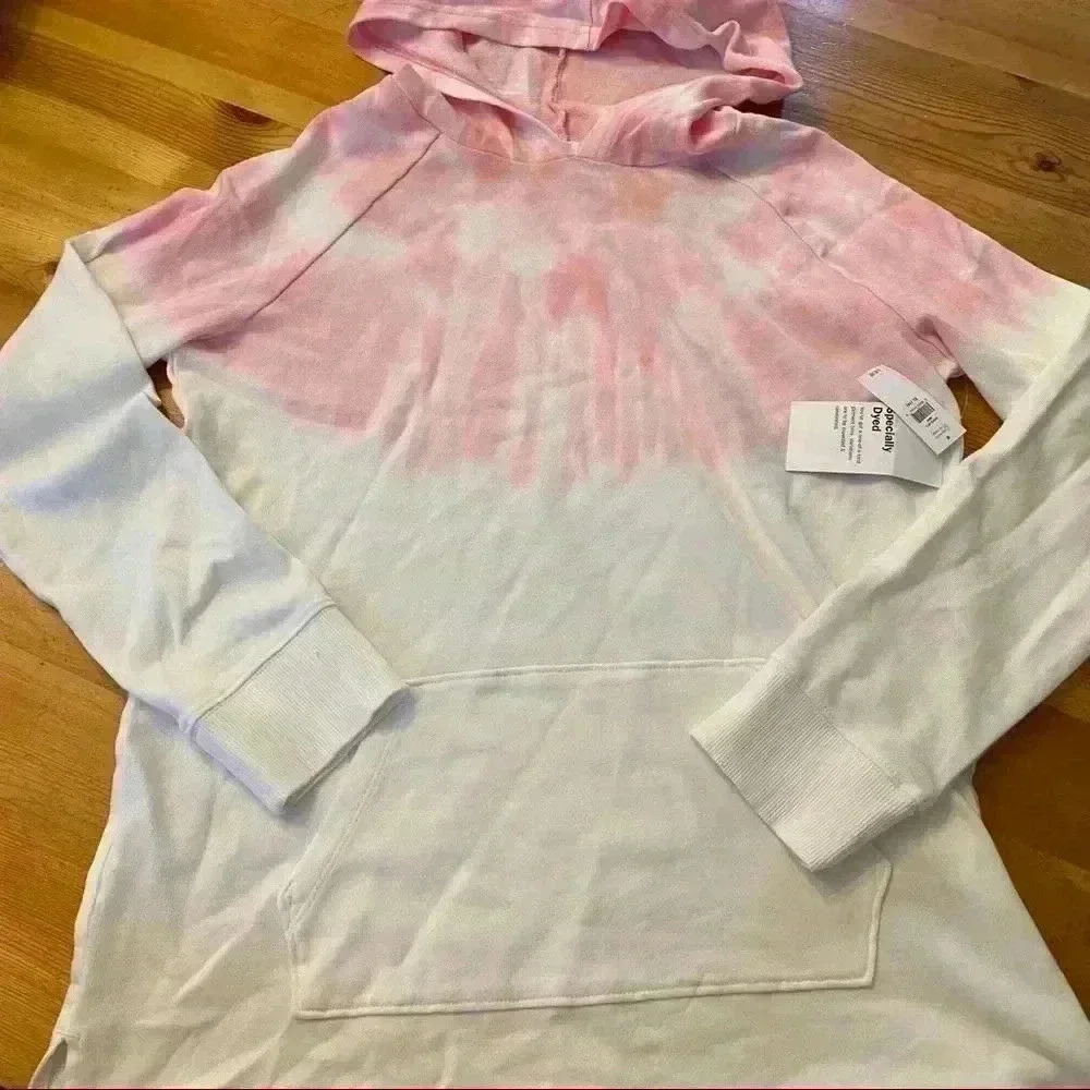 New Old Navy tie dye hoodie pullover sweatshirt girls XL